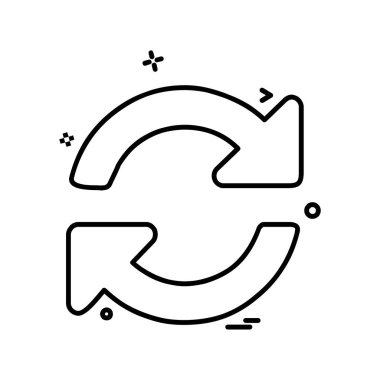 Ok simgesi tasarım vektörü