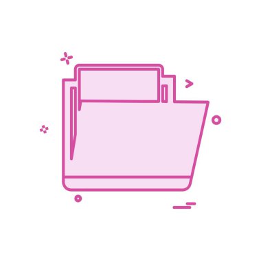 Klasör simge tasarlamak vektör