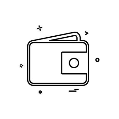 m-cüzdan simgesi tasarım, vektör çizim