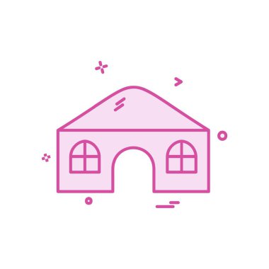 Ev simgesi tasarım vektörü