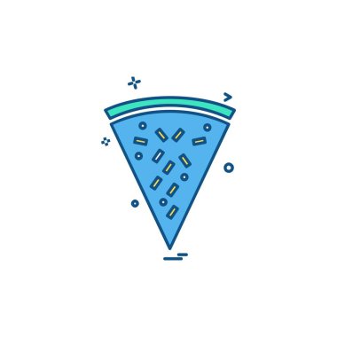 Pizza simge tasarlamak vektör 