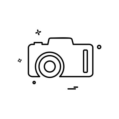 Kamera simgesi tasarım vektörü