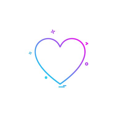 kalp web simgesi vektör illüstrasyonu