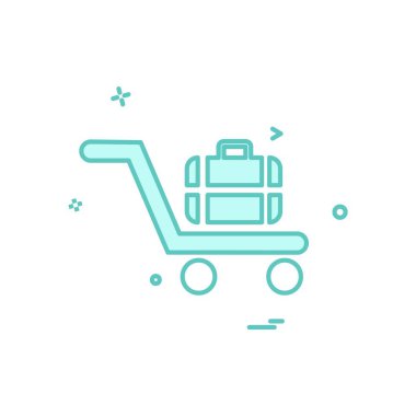 Seyahat simgesi tasarım vektörü