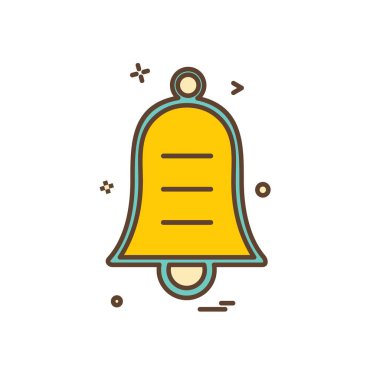 Çan simgesi tasarım vektörü