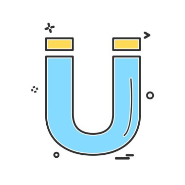 Mıknatıs simge tasarlamak vektör