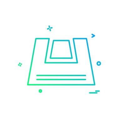 Çanta simge tasarlamak vektör