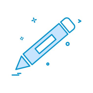 Kalem simgesi tasarım vektörü 