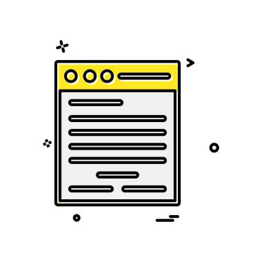 Dosya simgesi tasarım vektörü