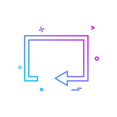 Sıfırlama simge tasarlamak vektör