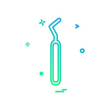 Tıbbi simge tasarım, renkli vektör çizim