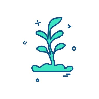 Bitki simge tasarlamak vektör 