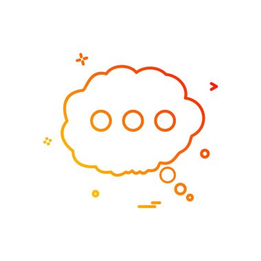 İleti simge tasarlamak vektör