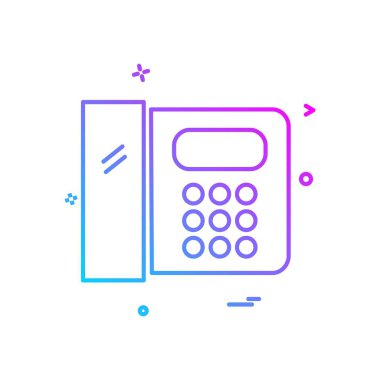 Telefon simgesi tasarım vektörü