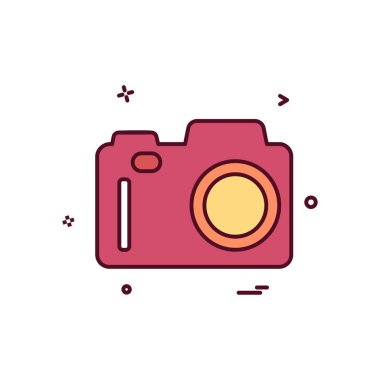 Kamera simgesi tasarım vektörü