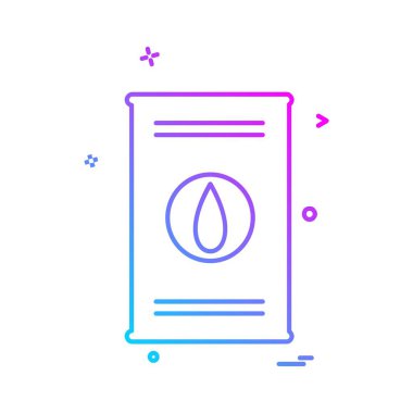 Yakıt simgesi tasarım vektörü