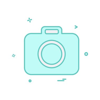 Kamera simgesi tasarım vektörü