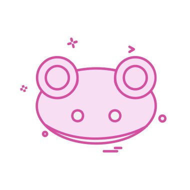 Kurbağa simge tasarlamak vektör