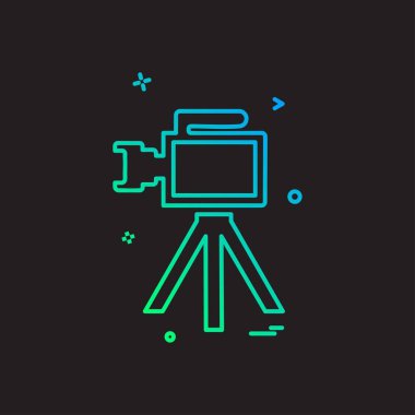 Kamera simgesi tasarım vektörü