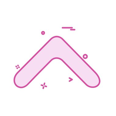 Yukarı ok simgesi tasarım vektörü