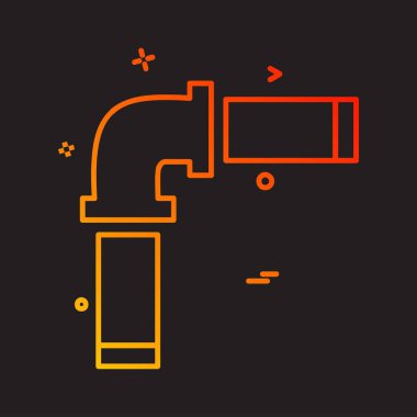 Çalışma araçlar simgesi tasarım, renkli vektör çizim 