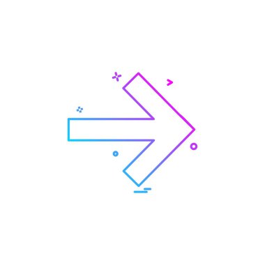 Ok simgesi tasarım vektörü