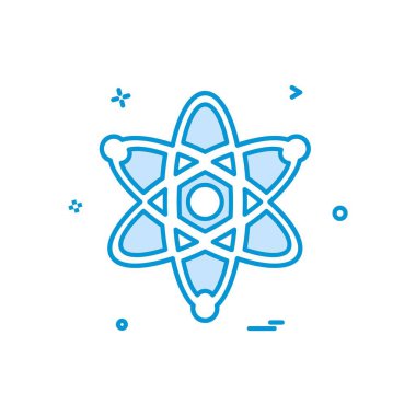 Nükleer simge tasarlamak vektör 