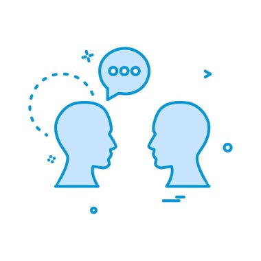 sohbet erkekler simge vektör tasarımı