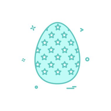 Yumurta Paskalya dini ikon vektör tasarımı