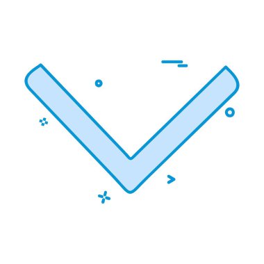 Aşağı ok simgesi tasarım vektörü