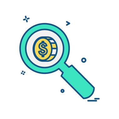 Arama simge tasarlamak vektör