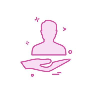 Hasta simgesi tasarım vektörü