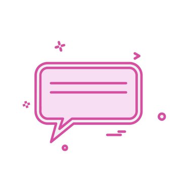 İleti simge tasarlamak vektör