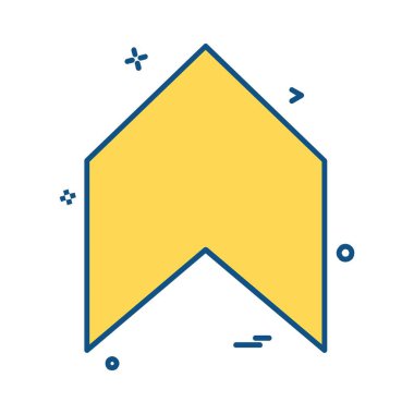 Ok simgesi tasarım vektörü