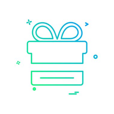 Giftbox simge tasarlamak vektör