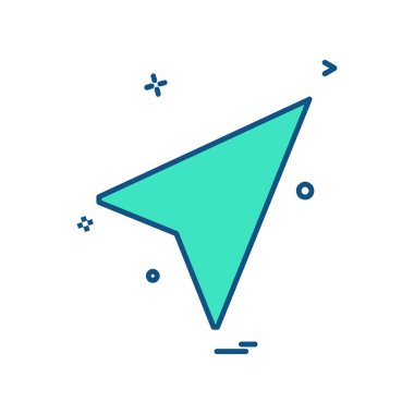 Ok simgesi tasarım vektörü 