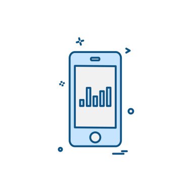 Mobil simge tasarım vektörü 