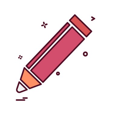 Kalem simgesi tasarım vektörü