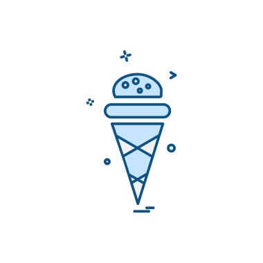 Gıda simgesi tasarım vektörü