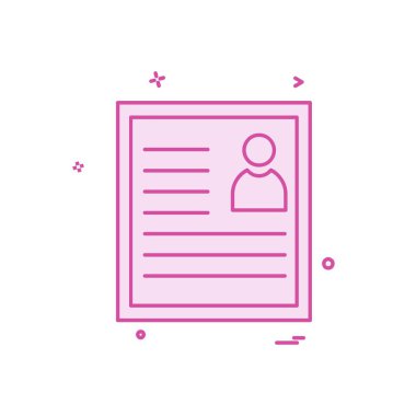 CV simge tasarlamak vektör 