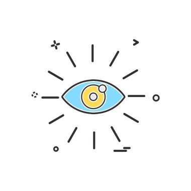 göz simgesi tasarım vektörü