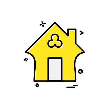 Ev simgesi tasarım vektörü