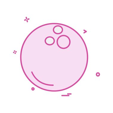 Topu simge tasarlamak vektör