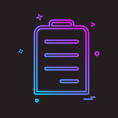 Dosya simgesi tasarım vektörü