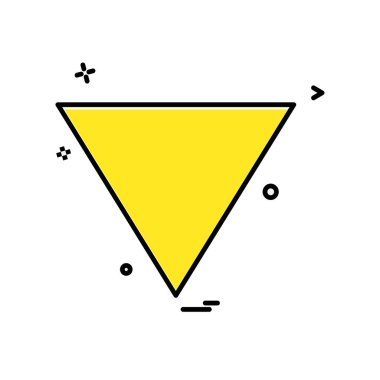 Aşağı ok simgesi tasarım vektörü