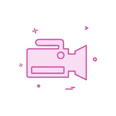 Kamera simgesi tasarım vektörü