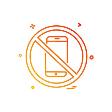 Telefon simge tasarım vektörüne izin verilmiyor