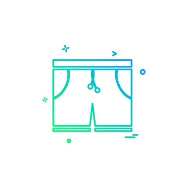 Yüzme simgesi tasarım vektörü