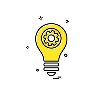 Fikir simge tasarlamak vektör