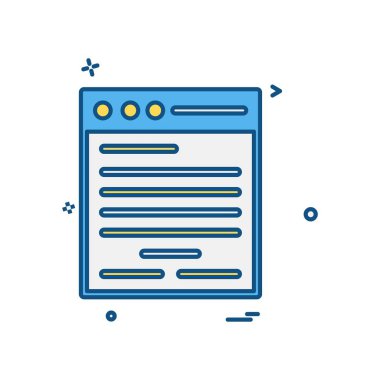 Dosya simgesi tasarım vektörü